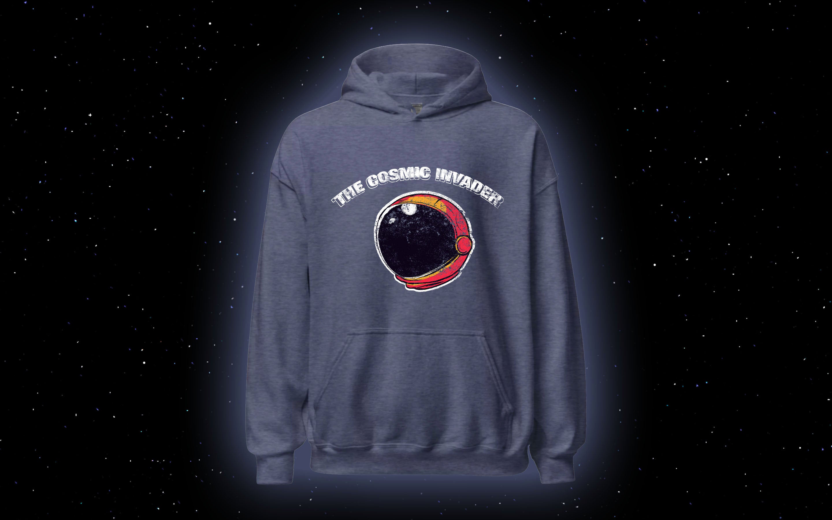 The Cosmic Hoodie || Astronaut Hoodie, Vintage Style Space Hoodie, Space Lover Apparel Gift, Distressed Hoodie, Retro Hoodie, Unisex Hoodie